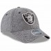 Men's Oakland Raiders New Era Black Tweed Lightly Structured 49FORTY Fitted Hat 2872765